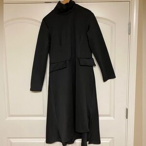 Long sleeve black dress